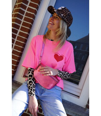 T-SHIRT SUMMER OF LOVE FUCHSIA