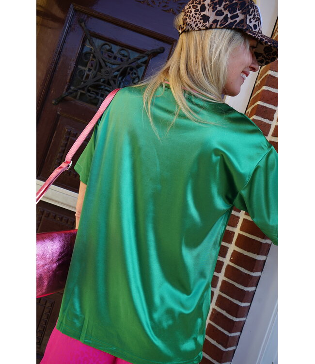 BASEBALL T-SHIRT NEW YORK GROEN