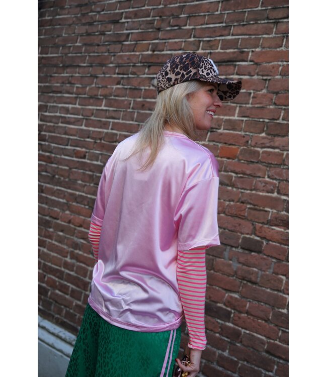 BASEBALL T-SHIRT NEW YORK ROZE