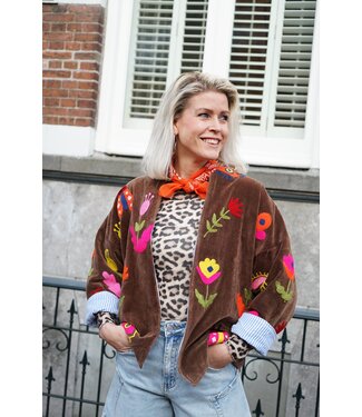 VELVET JACKET BRUIN