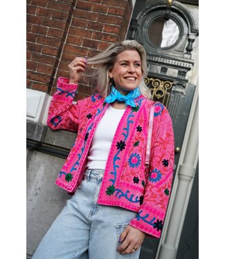 VELVET JACKET FUCHSIA