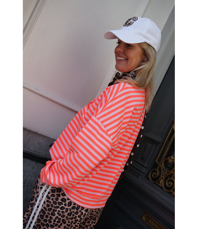 STREEP TOP NEVER SAY NEVER ORANJE