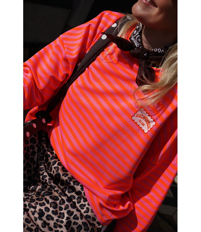STREEP TOP CALIFORNIA ORANJE ROZE