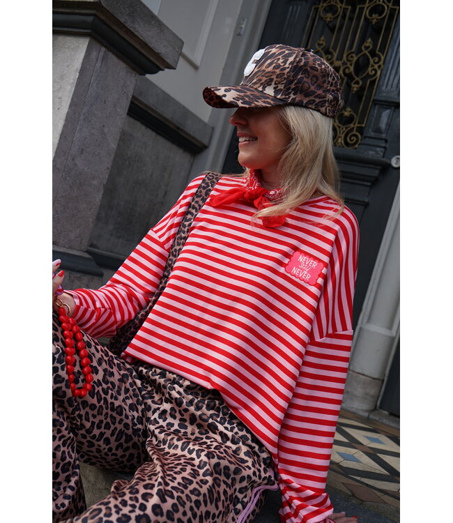 STREEP TOP NEVER SAY NEVER ROOD ROZE