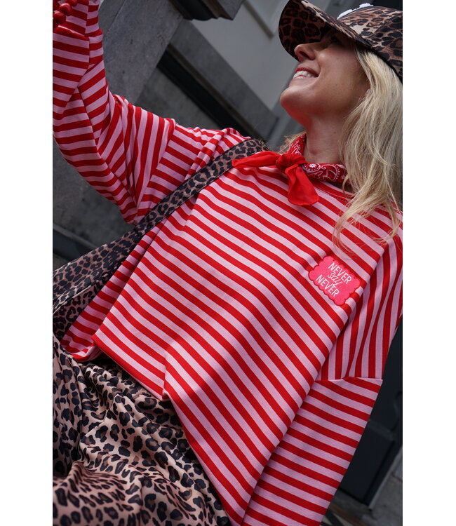 STREEP TOP NEVER SAY NEVER ROOD ROZE