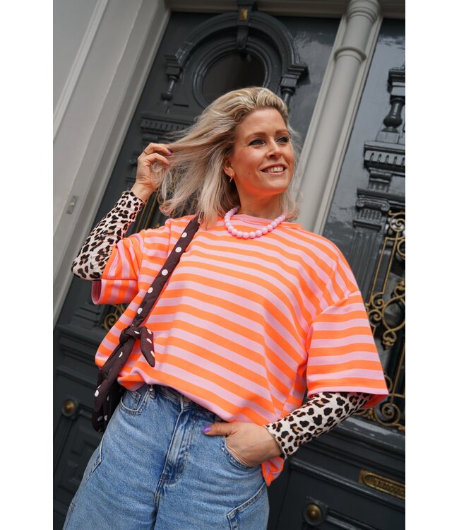 STREEP TOP FLOOR ORANJE ROZE