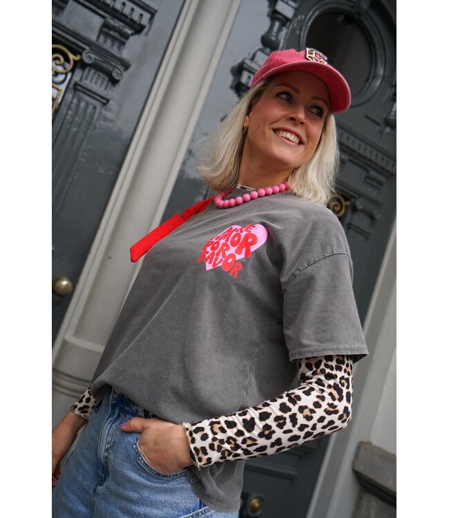 T-SHIRT MORE AMOR POR FAVOR ANTRACIET