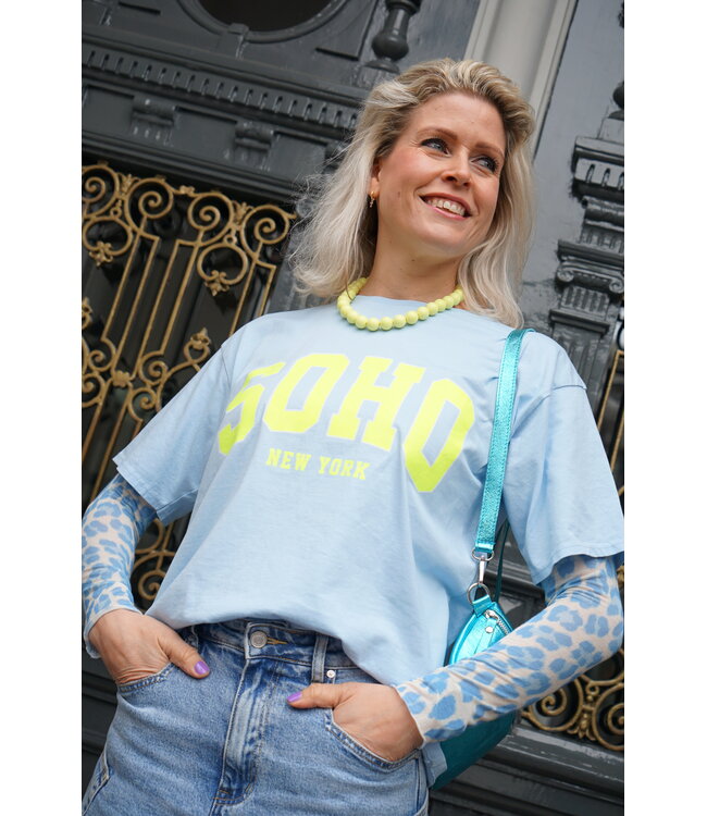T-SHIRT SOHO BLAUW