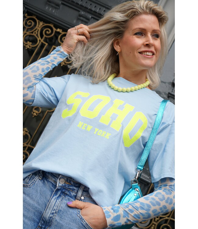 T-SHIRT SOHO BLAUW