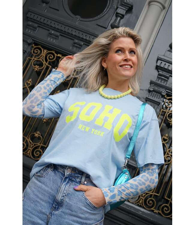 T-SHIRT SOHO BLAUW