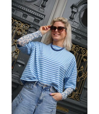 STREEP TOP EVI BLAUW