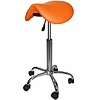 Saddle stool orange