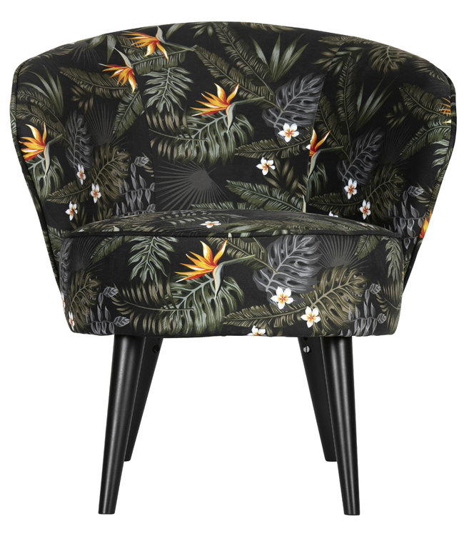 Karwei Armchair velvet flower