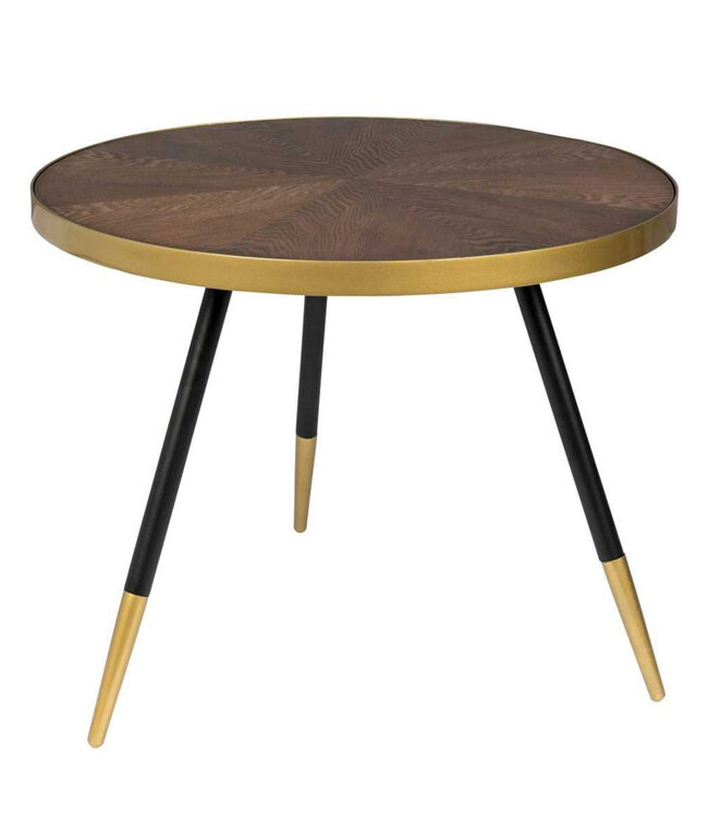 Livingstone Side table wood and gold