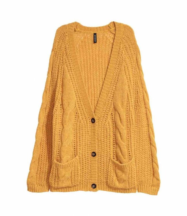 H&M Cardigan Yellow