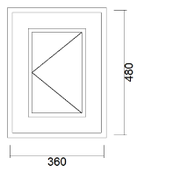 Drutex Draai raam 36x48