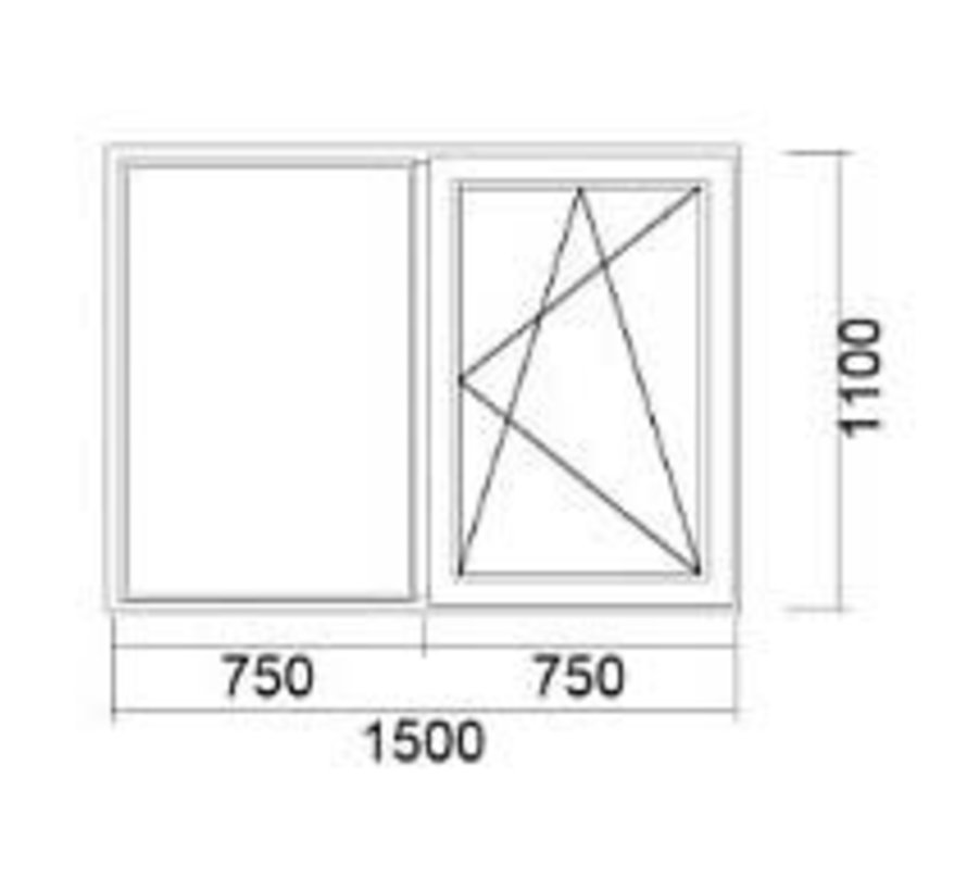 Dakkapel-Kozijn 150x110