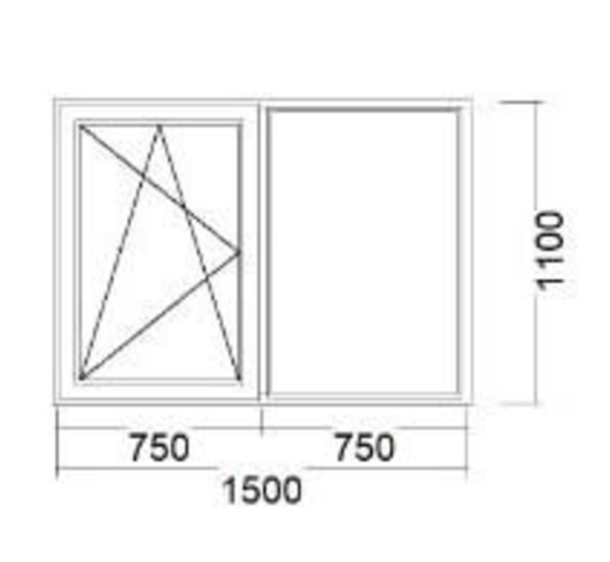 Dakkapel-Kozijn 150x110