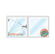 Drutex Dakkapel-Kozijn 150x110