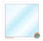 Vast raam 100x100