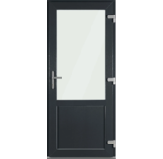 Standaard voorraad Dubbelzijdig Antraciet 2/3 glas 90 x 204