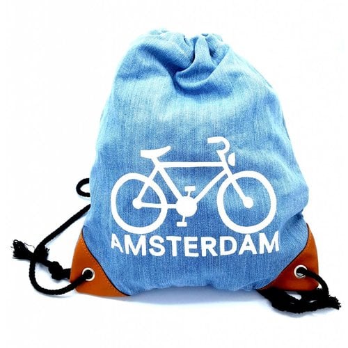 Amstel bags Amstel Backpack light blue Bicycle Amsterdam