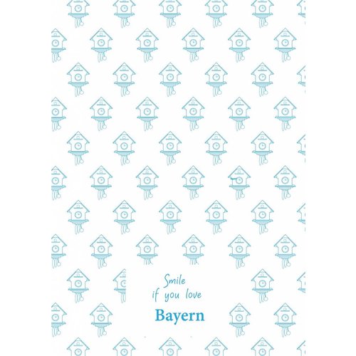 Toweltje Bayern teatowel blue