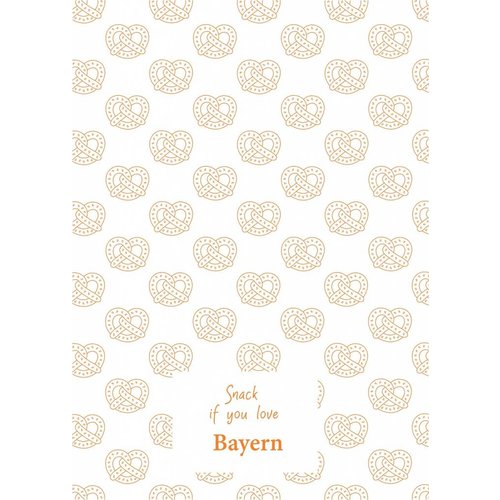 Toweltje Bayern teatowel Orange