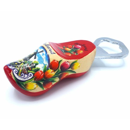 Bottle opener clog 8cm Red sole