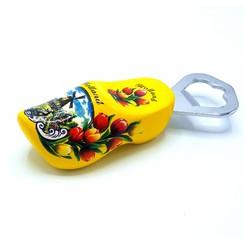 Bottle opener clog 8cm yellow