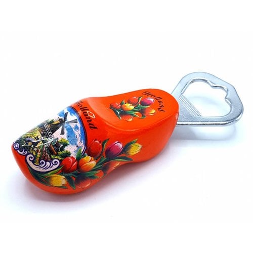 Bottle opener clog 8cm Orange