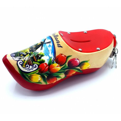 Money bank clog 15cm Red sole