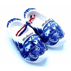 Souvenir woodenshoes 14cm Delftblue