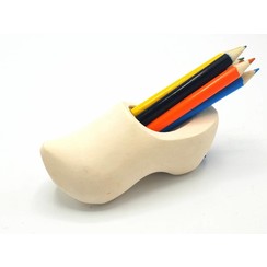 Pencil clog with 6 pencils Sanded