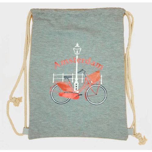 Amstel bags Draw string bag bike gray