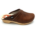 DINA DAAN Leather clogs Brown