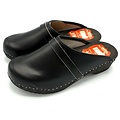 DINA DAAN Leather clogs Black