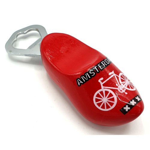 Klomp opener 8cm Rood met fiets