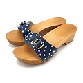 DINA DINA slippers blue dots