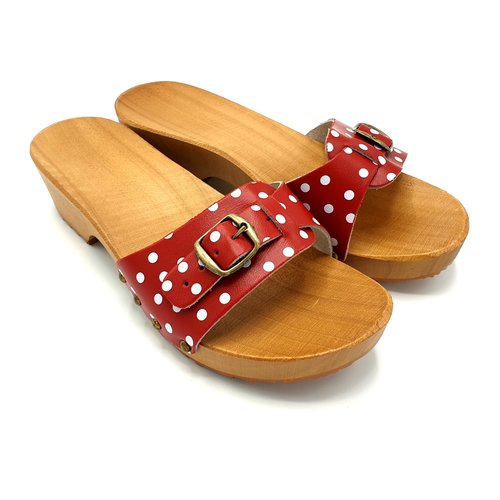 DINA DINA sandalen rood met dots