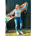 Irene Tulip scarfs Tulpensjaal oranje/blauw 170*30