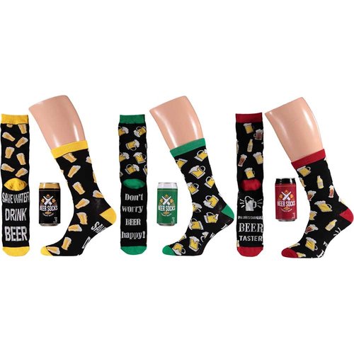 Beer socks in can (6pcs in display)