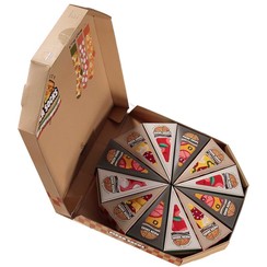 Pizza socks box with 12 pair