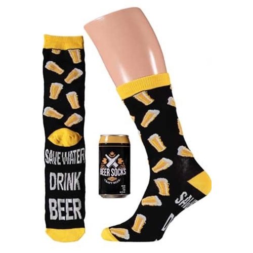 Bier sokken in blik (6 stuks per display)