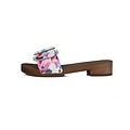 DINA Sandals red dots wide buckle flowerparty