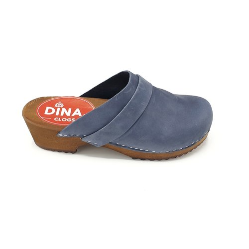 DINA DINA nubuck clogs Jeans blue