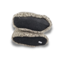 DINA slippers wool 100% natural GREY spotted