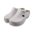 Ledi by Dina Medical clogs with PU sole - white with ventilation holes