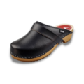 DINA DINA leather clogs black light