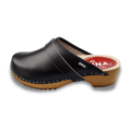 DINA DINA leather clogs black light